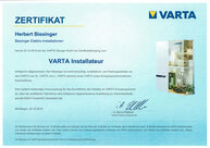 Zertifikat Varta